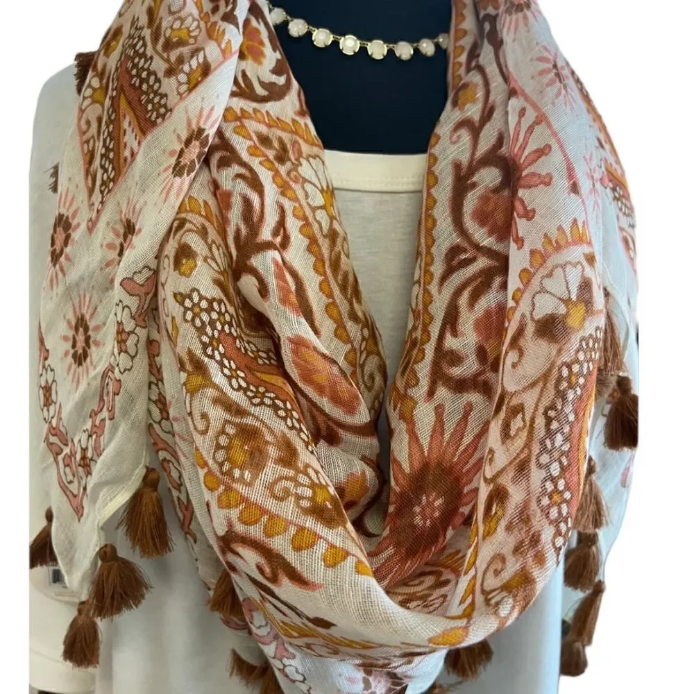 SPARTINA 449 PINK HOUSE SQUARE SCARF NWT